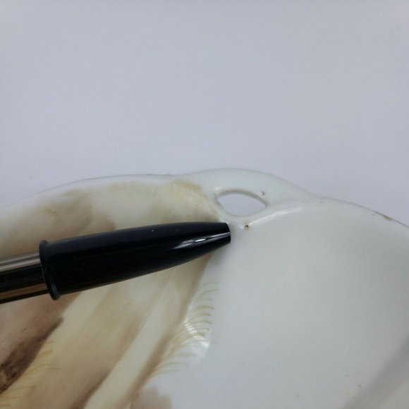 Vintage Hand Painted Gold Border Nippon Nut Candy Bowl Farm House - Picture 7 of 7